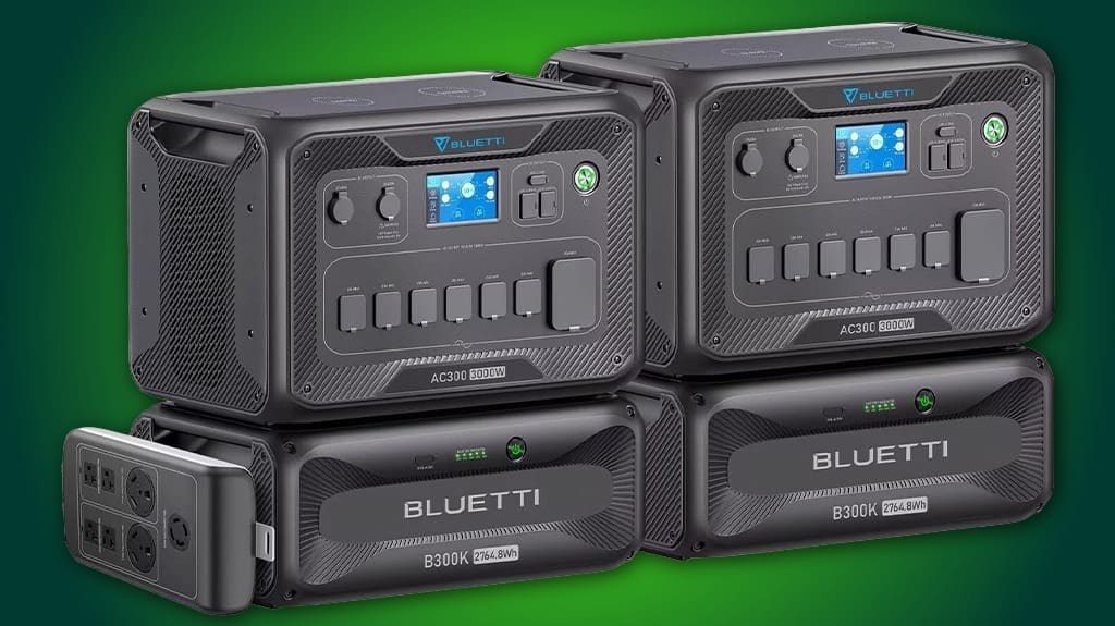BLUETTI Solar Generator Portable Power Station Kit - Emergency Home Backup Power