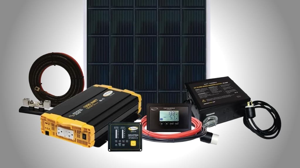 Go Power! Weekender ISW Complete Solar and Inverter System with 200 Watts of Solar