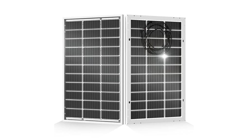 compact high efficiency bifacial panel